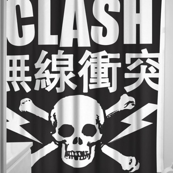 Sourpuss The Clash Shower Curtain - Picture 4 of 4